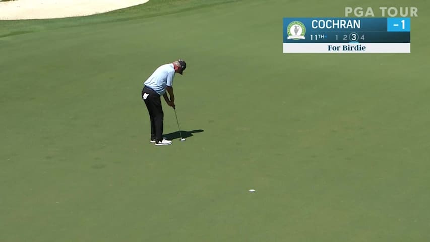 Russ Cochran birdies No. 11 in Round 1 at Tradition
