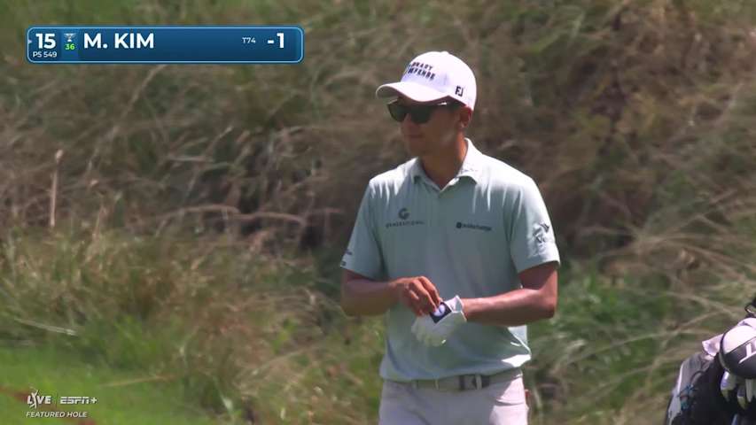Michael Kim makes birdie on No. 15 at Wyndham