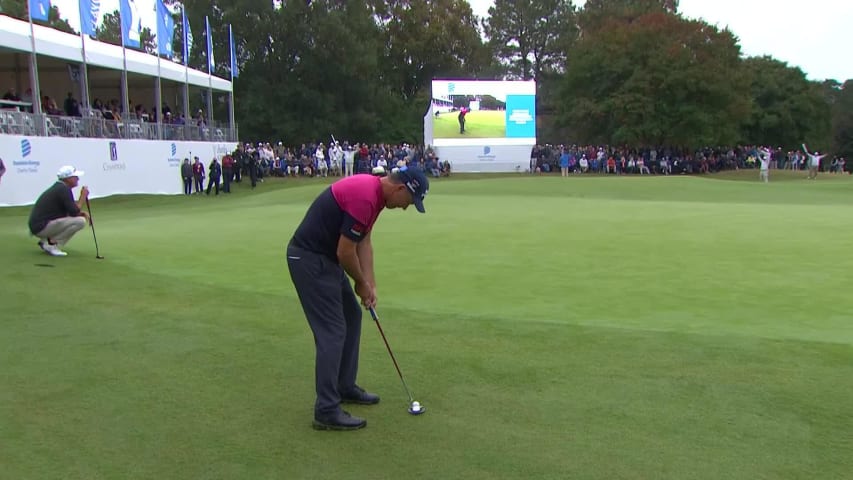 Padraig Harrington secures closing birdie at Dominion