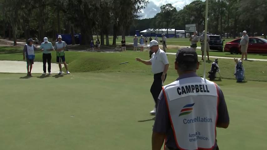 Joe Durant holes birdie putt at FURYK & FRIENDS