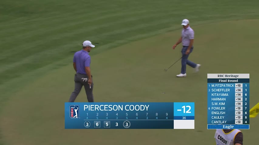 Pierceson Coody reaches par-5 No. 5 in two, makes eagle at RBC Heritage