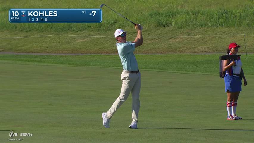 Ben Kohles makes birdie on No. 10 at John Deere