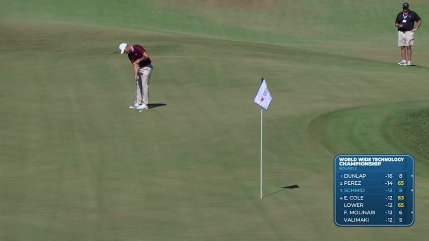 Matti Schmid surges with incredible eagle at World Wide Technology