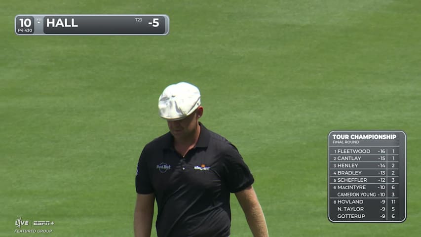Harry Hall makes birdie on No. 10 at TOUR Championship