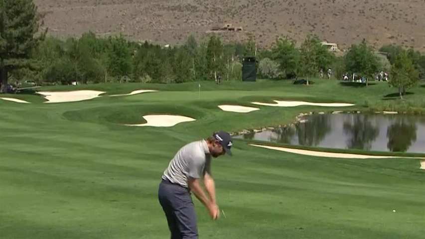 George McNeill sticks approach to set up birdie at Barracuda Championship