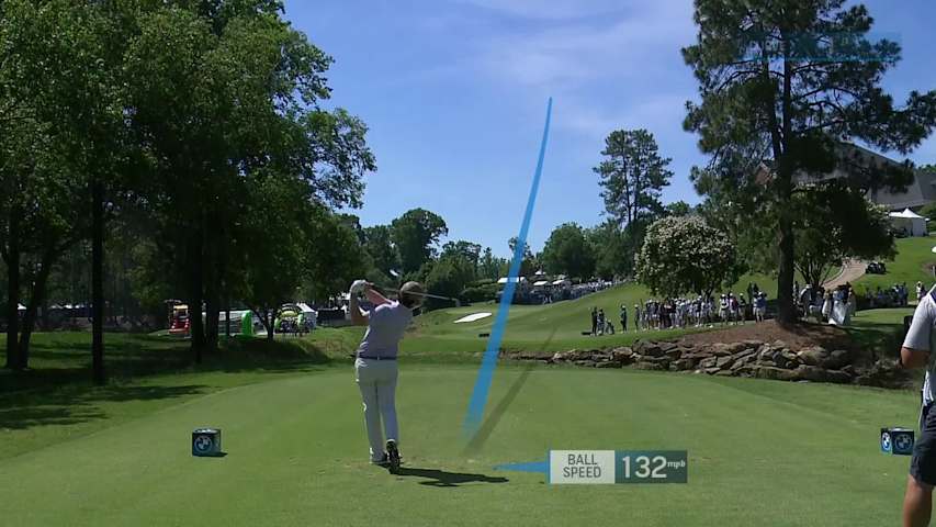 Daniel Azallion makes birdie on No. 9 at BMW Charity Pro-Am