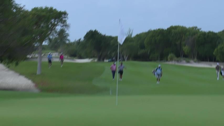 Mason Andersen makes birdie on No. 12 at Great Abaco Classic