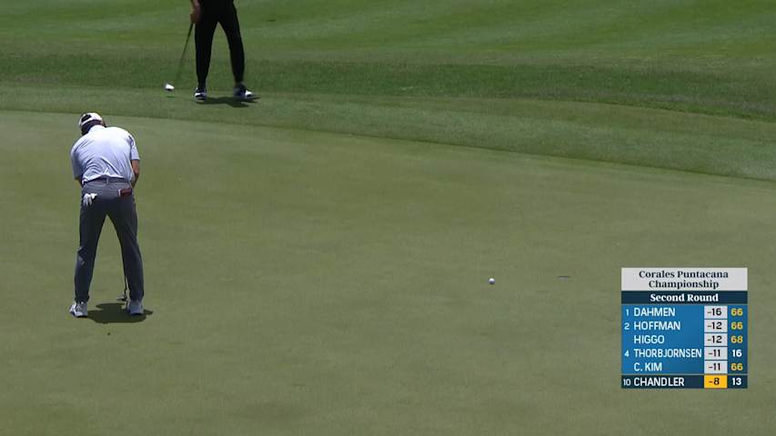 Will Chandler drips in birdie putt at Corales Puntacana