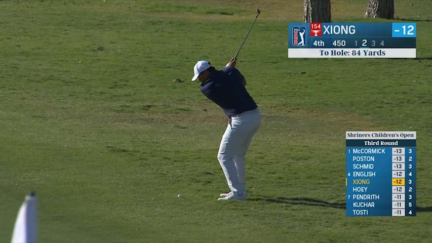 Norman Xiong dials in second to yield birdie at Shriners Children's Open