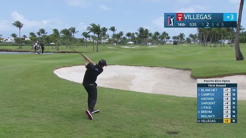 Camilo Villegas makes birdie on No. 14 at Puerto Rico