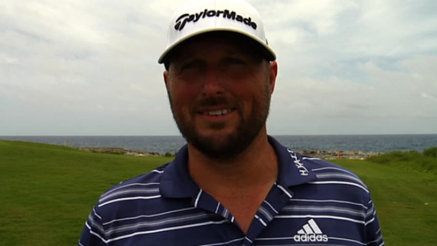 Blake Adams interview after Round 1 of Corales Puntacana