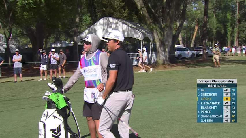 David Lipsky hits 187-yard approach to 8 feet, sets up birdie on No. 12 at Valspar