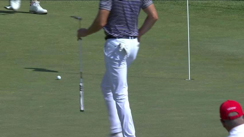 Ben Taylor makes birdie on No. 17 at Barracuda