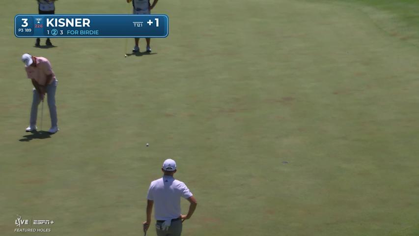Kevin Kisner makes birdie on No. 3 at John Deere