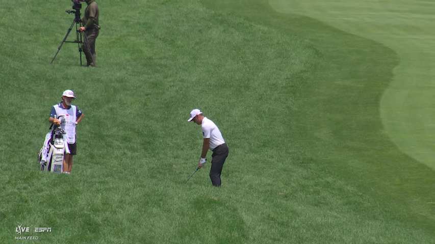 Corey Conners's 145-yard approach sets up birdie on No. 1 at Travelers