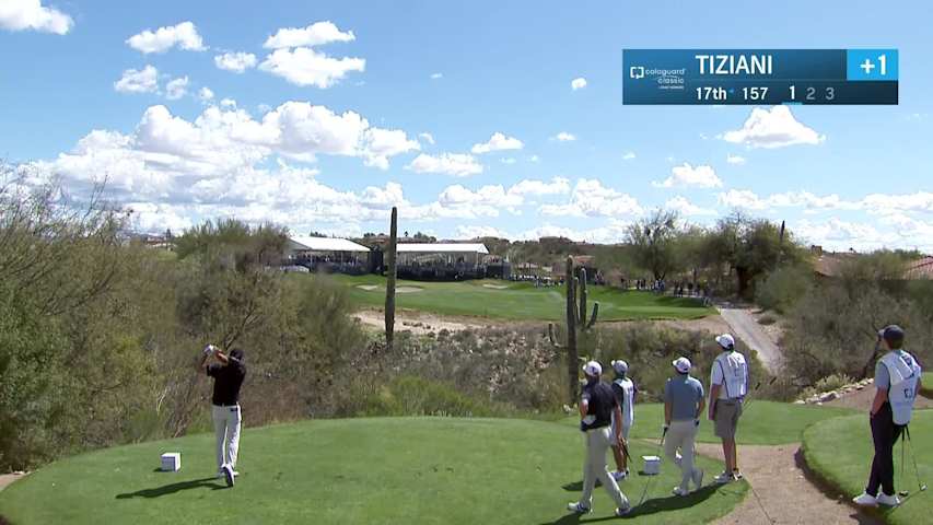 Mario Tiziani makes a hole-in-one No. 17 at Cologuard