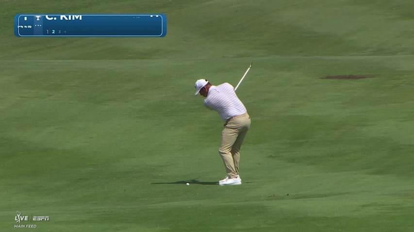 Chan Kim's 143-yard approach sets up birdie on No. 1 at THE CJ CUP