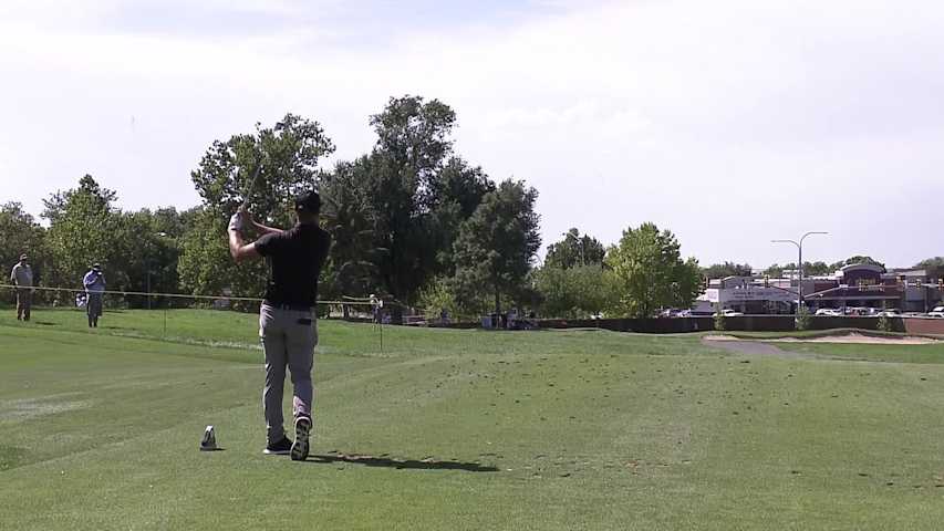 Taylor Montgomery makes birdie putt on No. 6 at Utah Championship