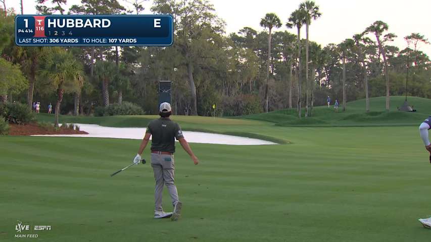 Mark Hubbard hits 113-yard approach to 19 feet, sets up birdie on No. 1 at THE PLAYERS