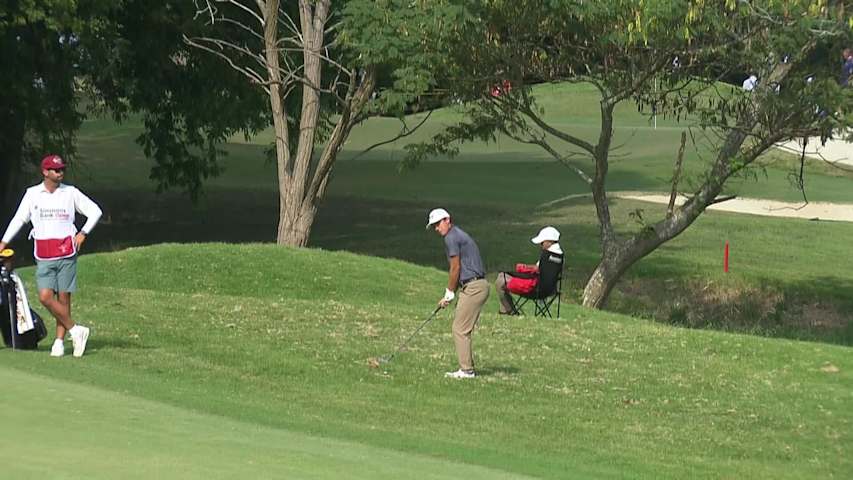 Caleb VanArragon makes birdie on No. 15 at Simmons Bank Open