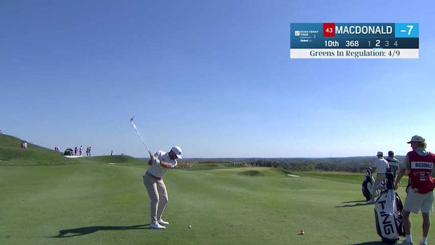 Stuart Macdonald makes birdie on No. 10 at Korn Ferry Tour Champ