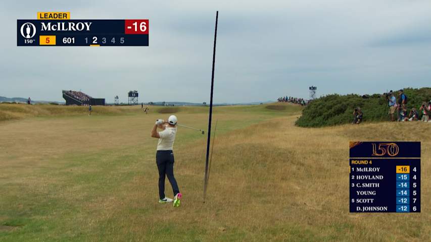 Rory McIlroy’s impressive second leads to birdie at The Open