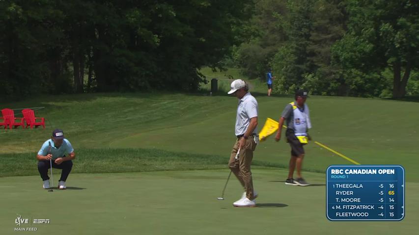 Lanto Griffin drains 12-foot birdie putt on No. 15 at RBC Canadian