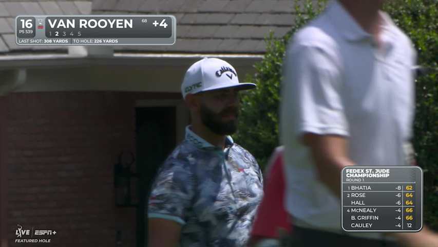 Erik van Rooyen makes birdie on No. 16 at FedEx St. Jude