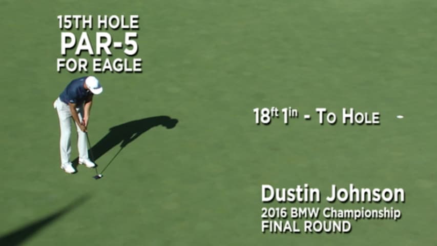 By the Numbers: Dustin Johnson's clutch eagle putt at BMW