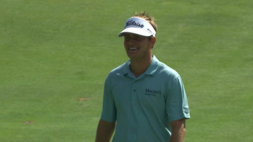 John Peterson’s magnificent eagle hole out at Barclays