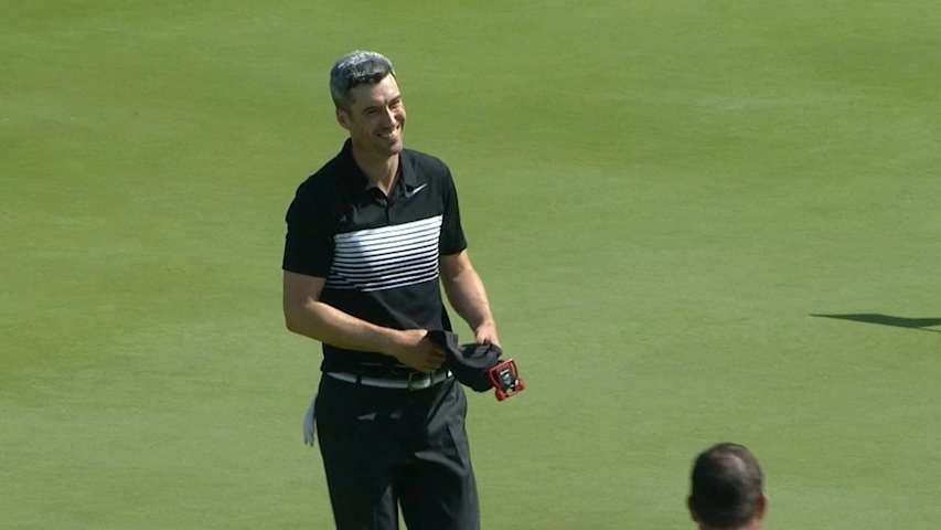 Ross Fisher's winning putt in playoff at Dell Match Play