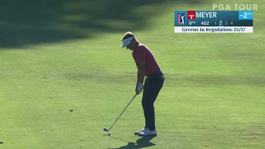 Dylan Meyer makes birdie on No. 9 in Round 2 at Barracuda