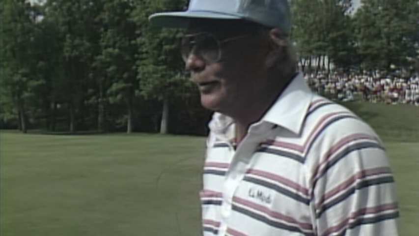 Dan Halldorson's eagle hole out at the 1986 Memorial Tournament