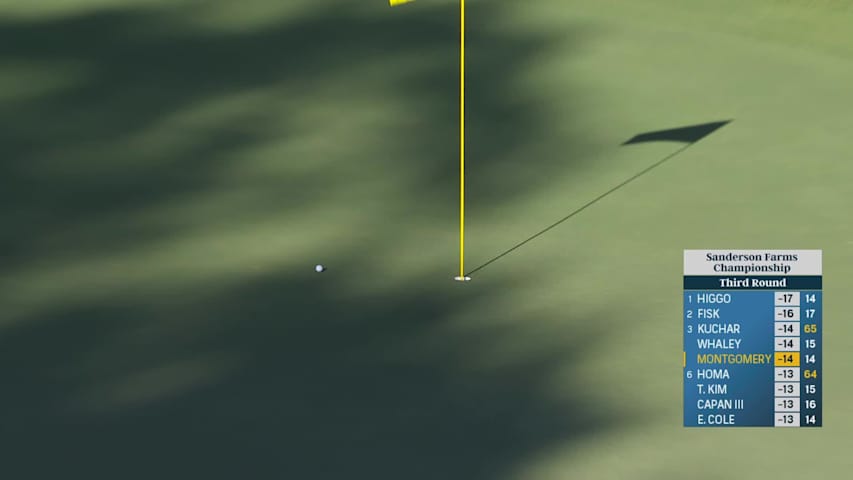 Taylor Montgomery hits 49-yard approach to 5 feet, sets up birdie on No. 15 at Sanderson Farms