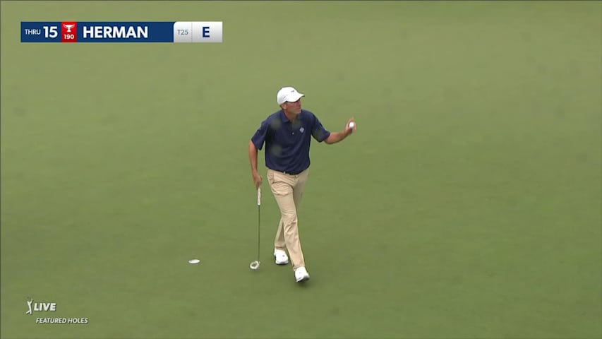 Jim Herman makes birdie at Wyndham