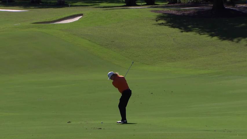 Miguel Angel Jiménez makes birdie on No. 9 at Dominion Energy Charity Classic