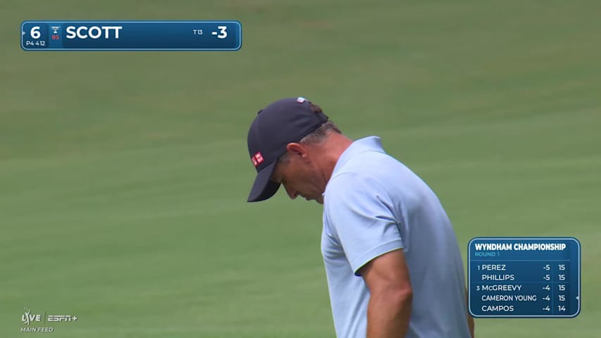 Adam Scott cards third consecutive birdie at Wyndham
