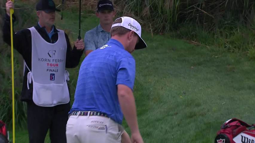 David Kocher sinks birdie putt at Korn Ferry Tour Champ