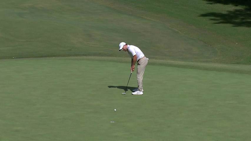 Pierceson Coody makes birdie on No. 12 at BMW Charity Pro-Am