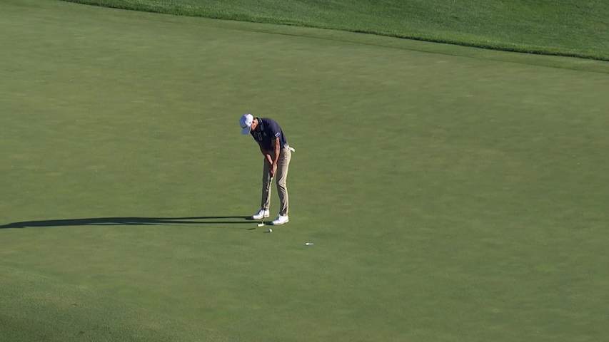 Johnny Keefer makes birdie on No. 18 at Korn Ferry Tour Champ