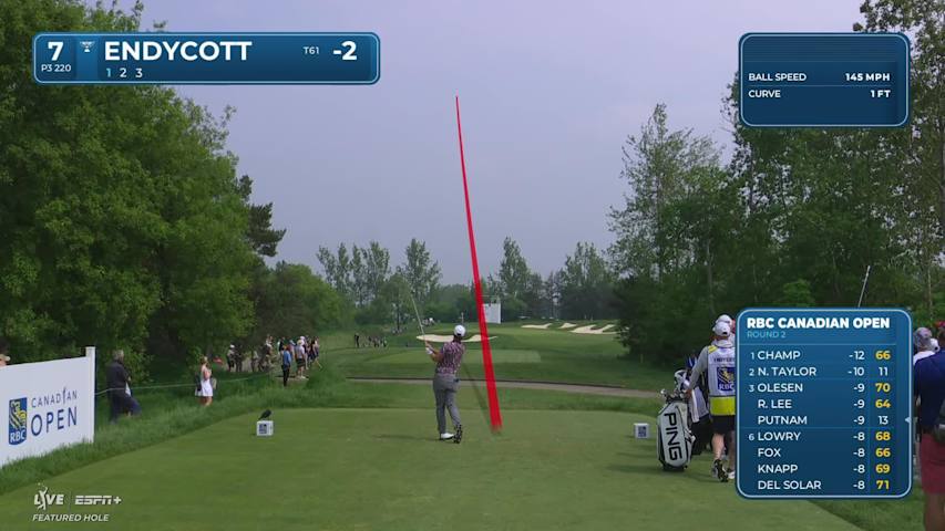 Harrison Endycott makes birdie on No. 7 at RBC Canadian