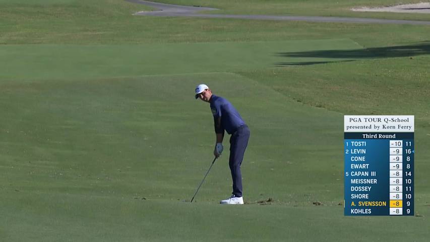 Adam Svensson makes birdie on No. 10 at PGA TOUR Q-School
