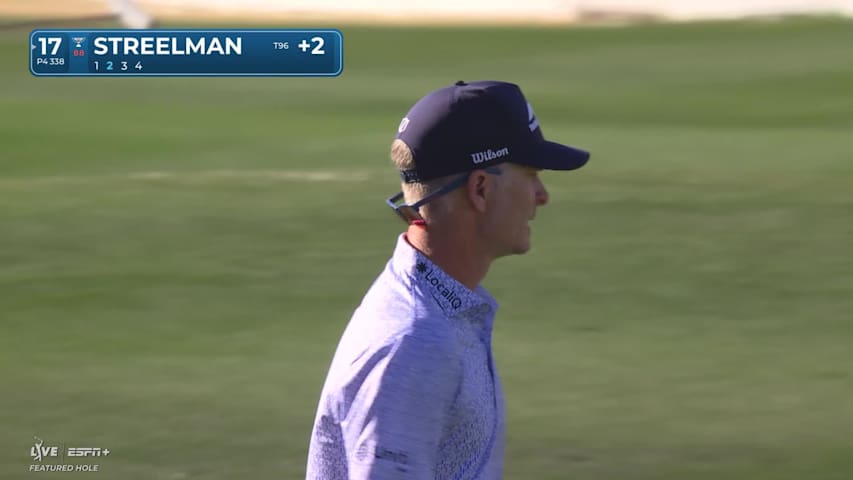 Kevin Streelman makes birdie on No. 17 at WM Phoenix Open