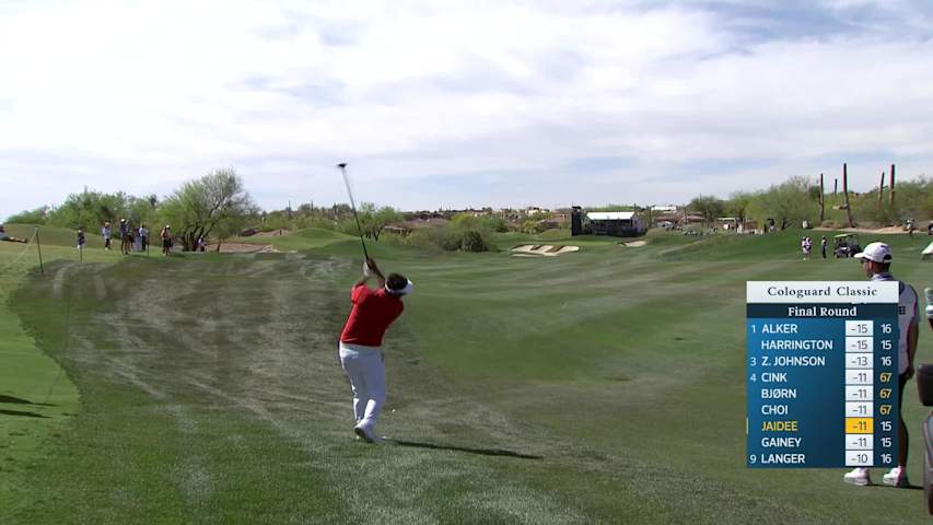Thongchai Jaidee makes birdie on No. 16 at Cologuard Classic