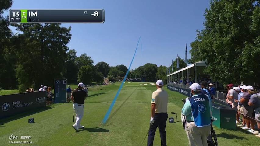 Sungjae Im hits tee shot to 5 feet, sets up birdie on No. 13 at BMW Championship
