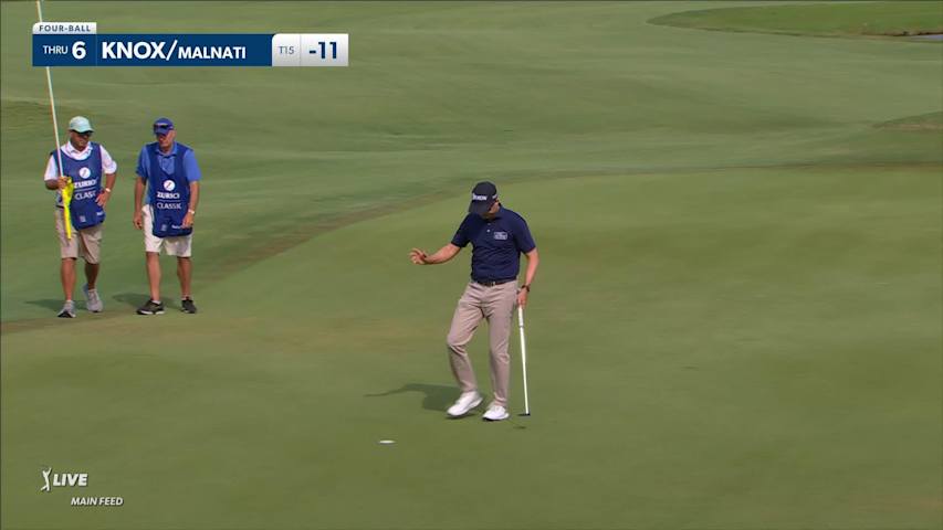 Russel Knox's nice approach from rough yields birdie at Zurich Classic