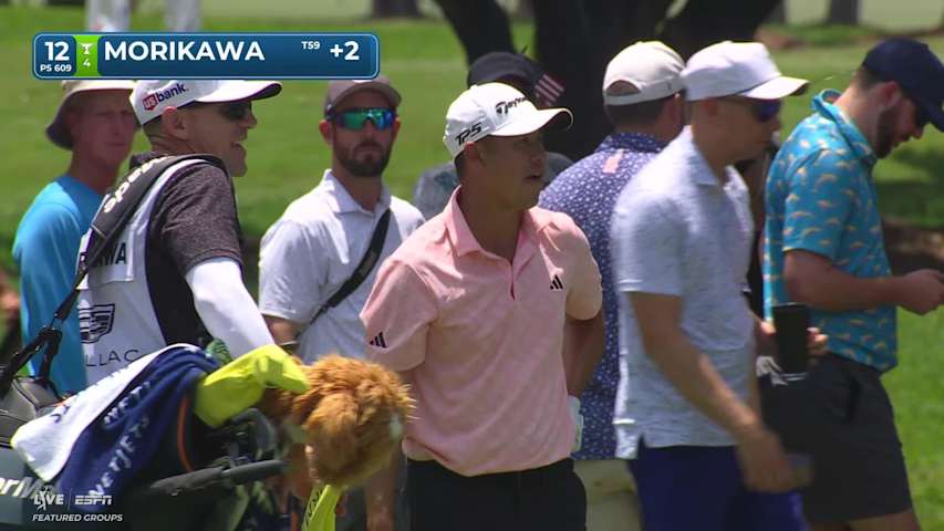Collin Morikawa makes birdie on No. 12 at Cadillac