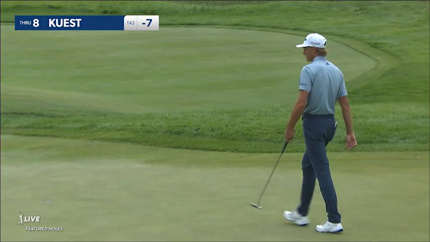 Peter Kuest sinks a 28-foot birdie putt at 3M Open