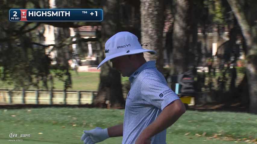 Joe Highsmith sinks 36-foot eagle putt on No. 2 at THE PLAYERS