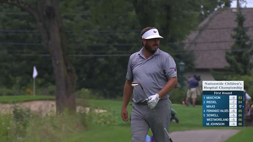 Taylor Dickson makes birdie on No. 16 at Nationwide Children's